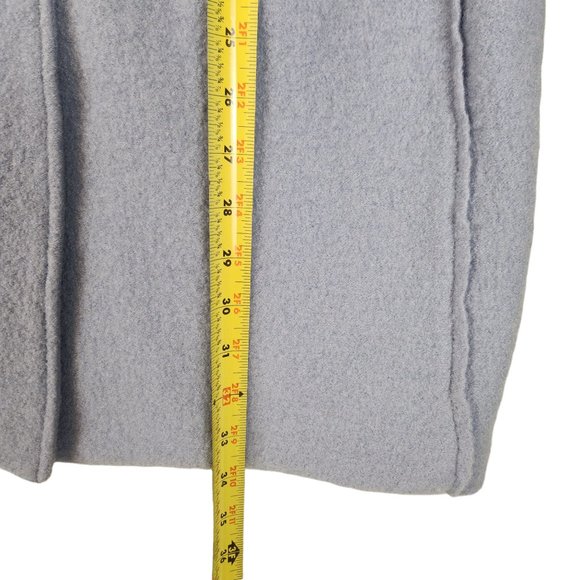 J. Crew Daphne‎ Topcoat Women's 8 Blue Italian Boiled Wool Preppy Classic - Picture 10 of 11